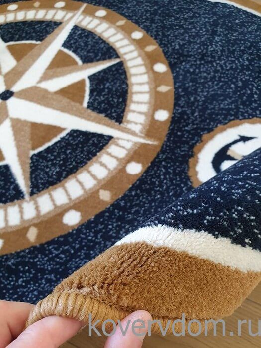 Ковер Морской ОВАЛ  темно-синий Ковер Морской ОВАЛ  темно-синий