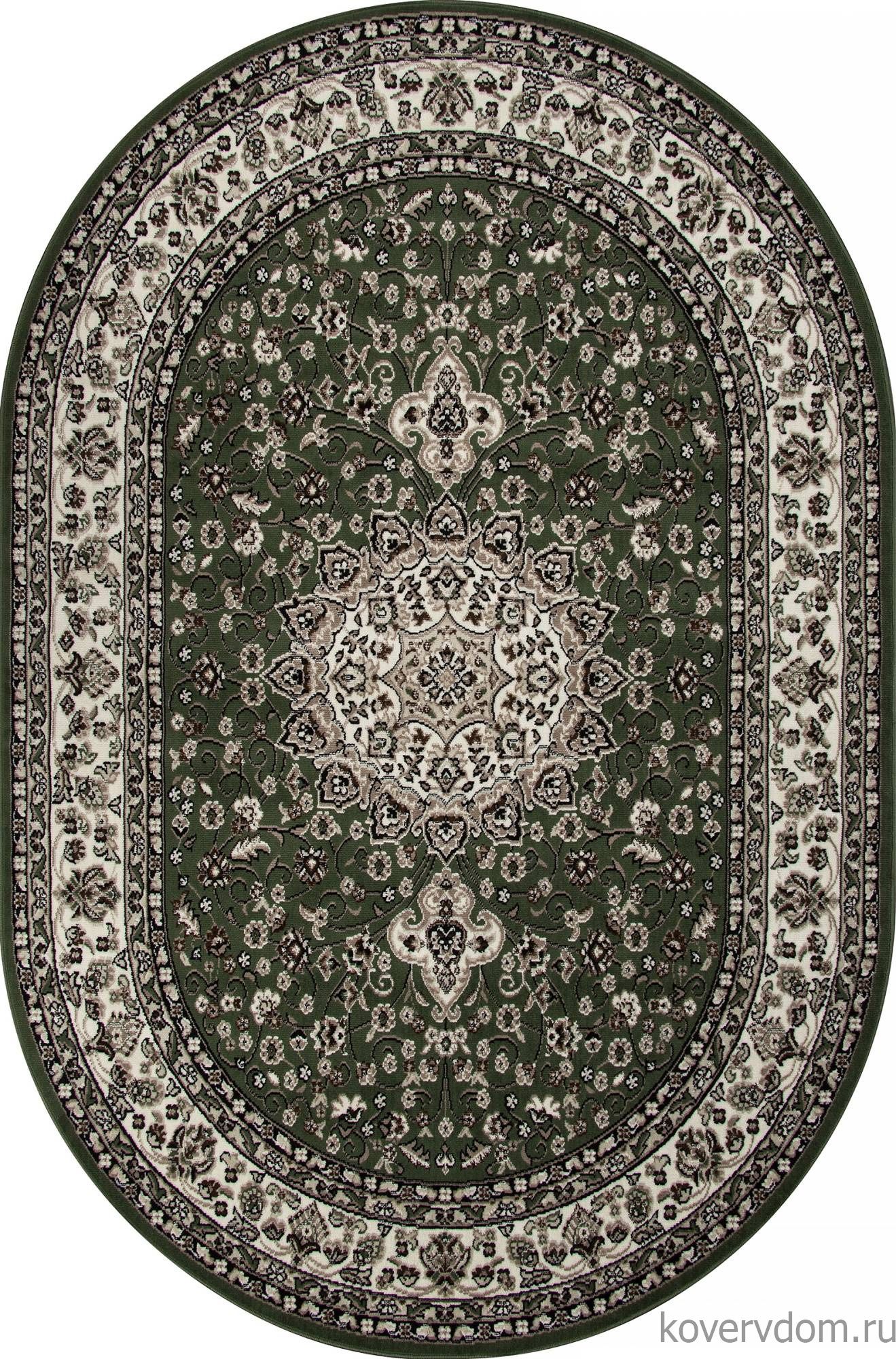 Ковер GAVANA D411 GREEN Овал