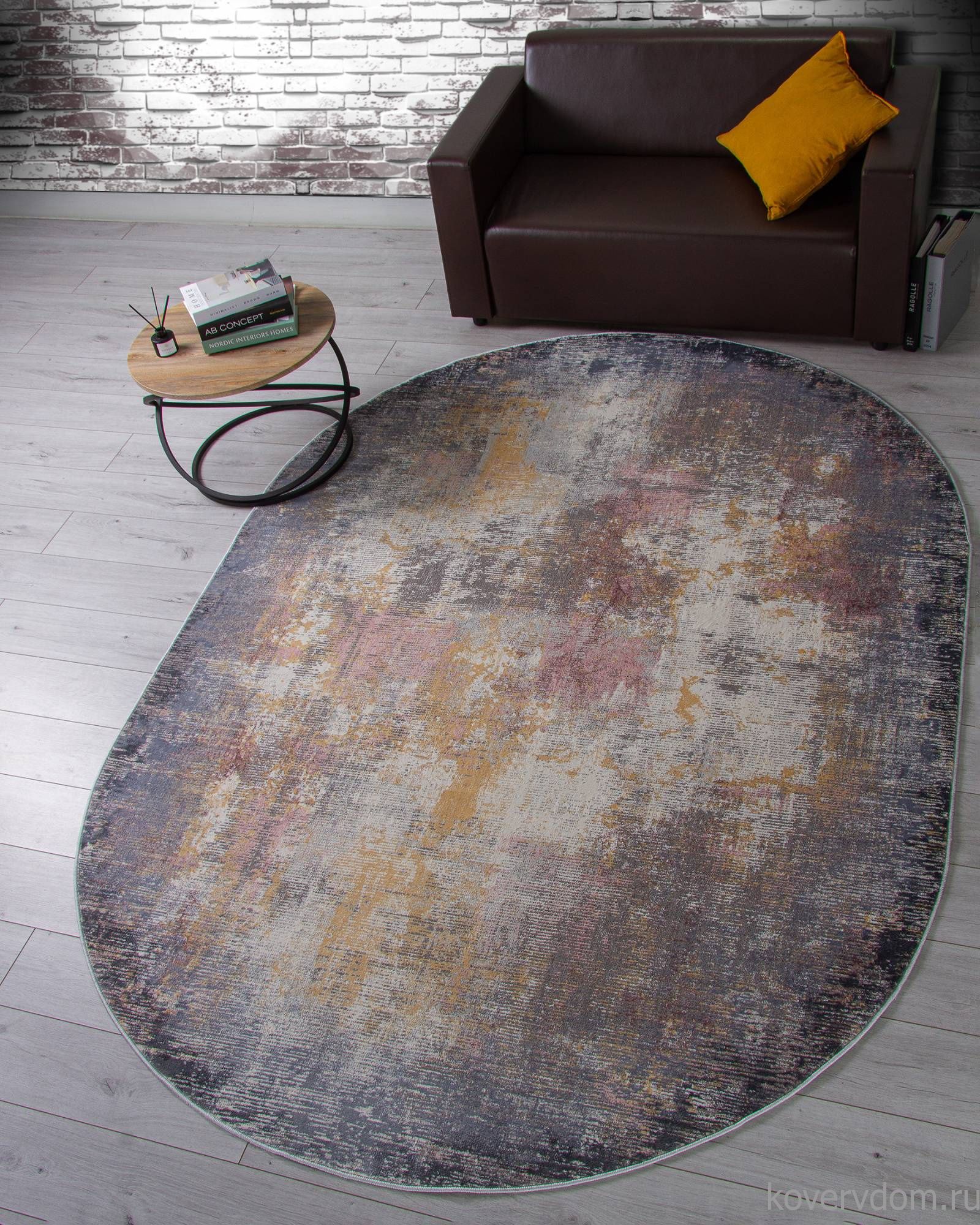 Ковер ZUMMA F262 PINK Овал