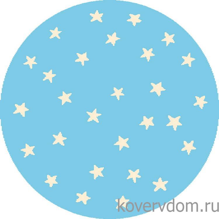 Ковер детский FUNKY TOP STARF blue ROUND