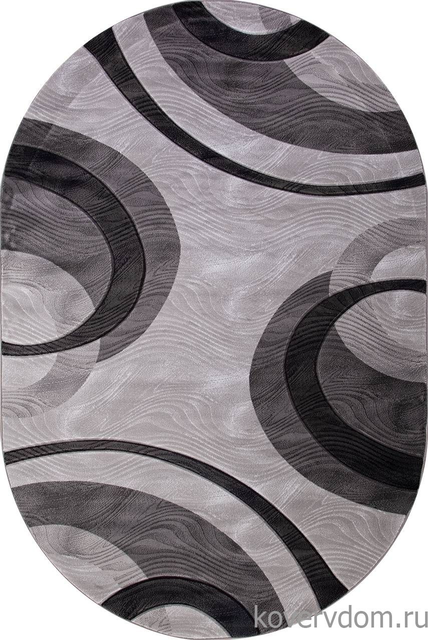 Ковер MEGA CARVING 4783 GRAY Овал Ковер MEGA CARVING 4783 GRAY Овал