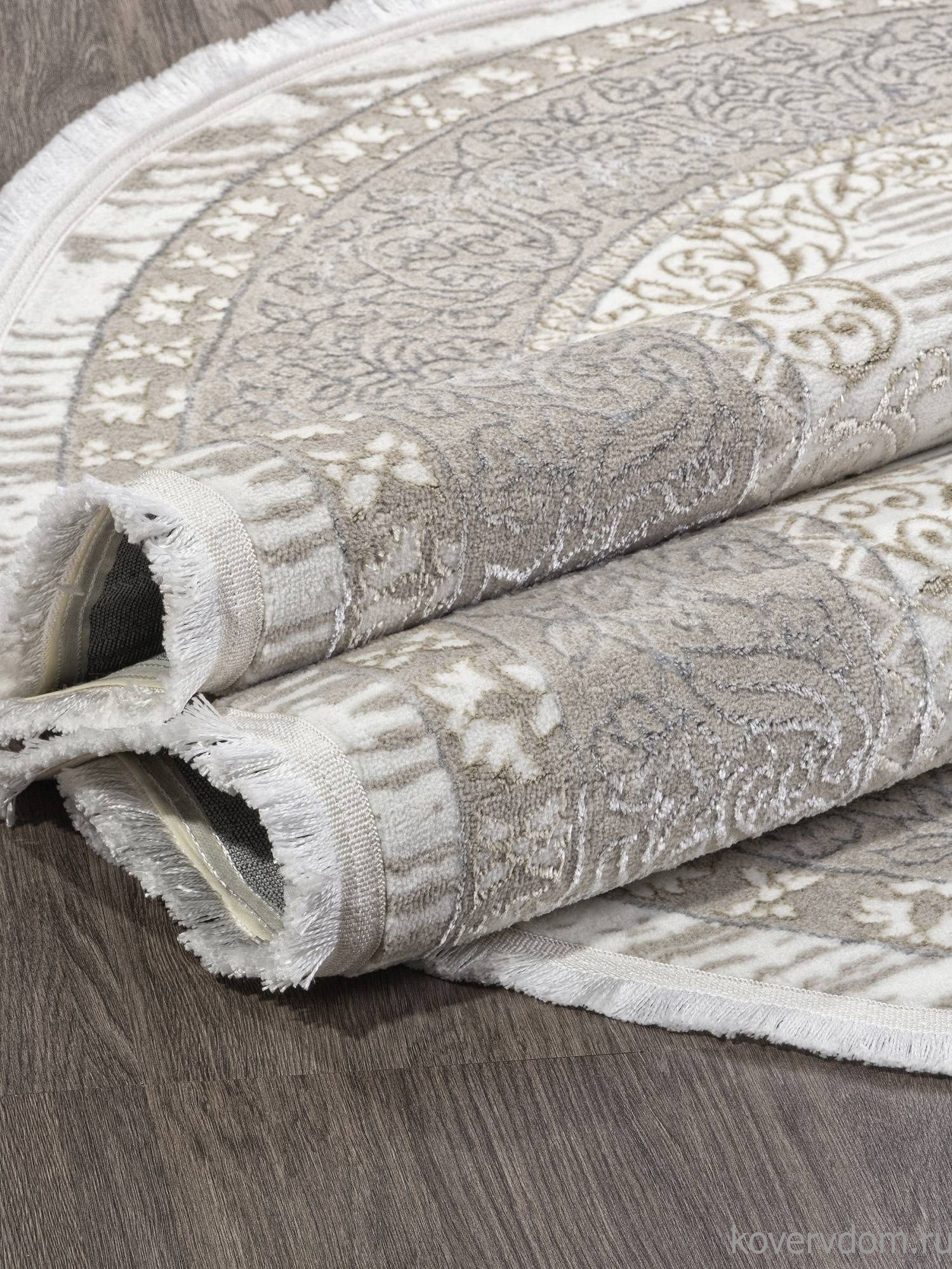 Ковер ALFANI Q012A BEIGE FDY / CREAM SHRINK Овал Ковер ALFANI Q012A BEIGE FDY / CREAM SHRINK Овал