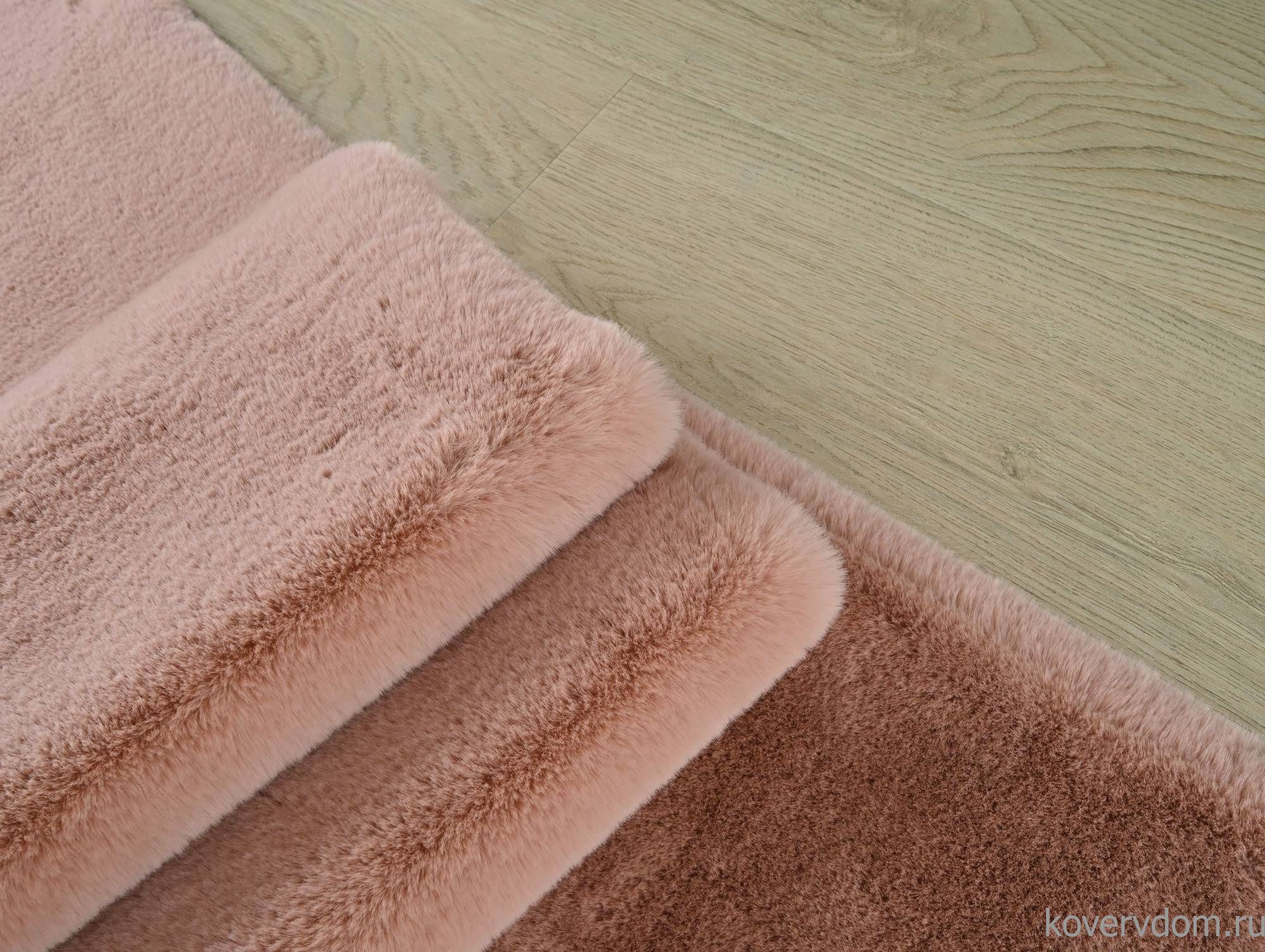Ковер из искусственного меха RABBIT PREMIUM MS1000 PINK