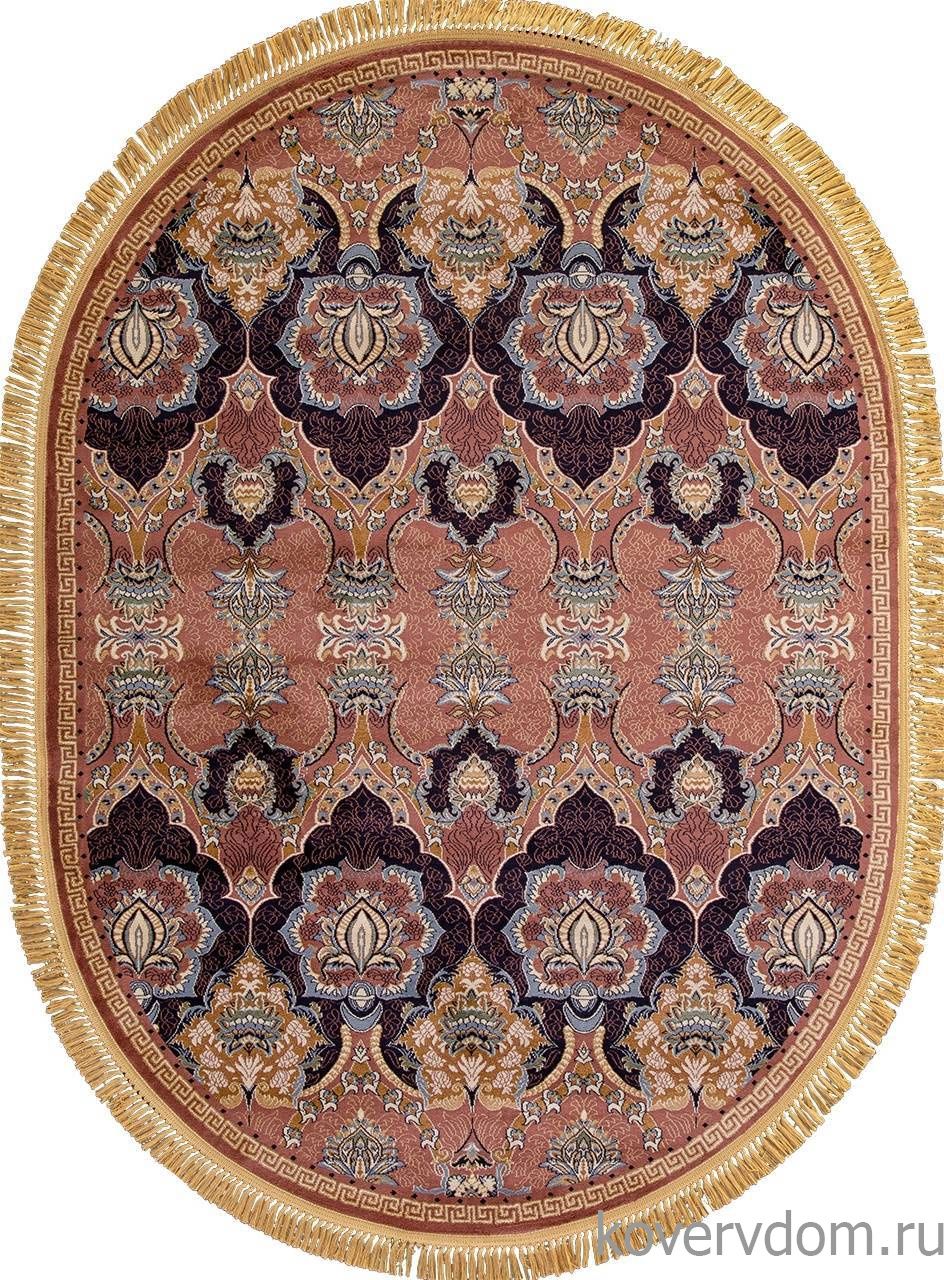 Ковер BUHARA D435 DARK PINK Овал