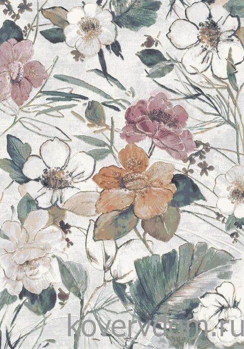 Ковер с цветами ARGENTUM R 63557 7626