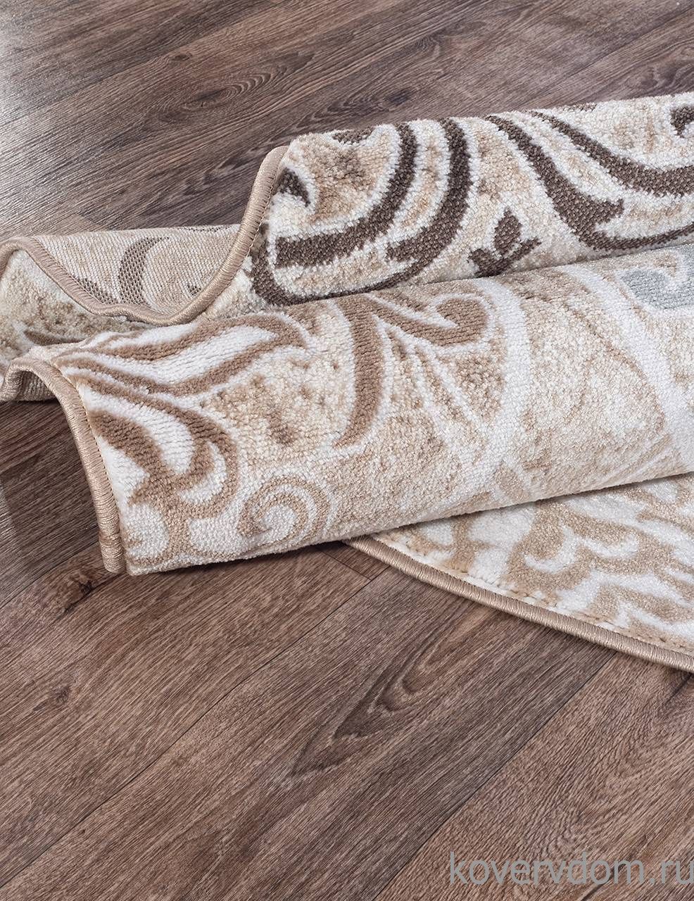 Ковер VALENCIA DELUXE d310 CREAM-BROWN Круг