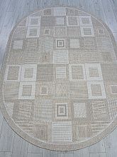 Овальный ковер бежевый KAIR S138 BEIGE Овал