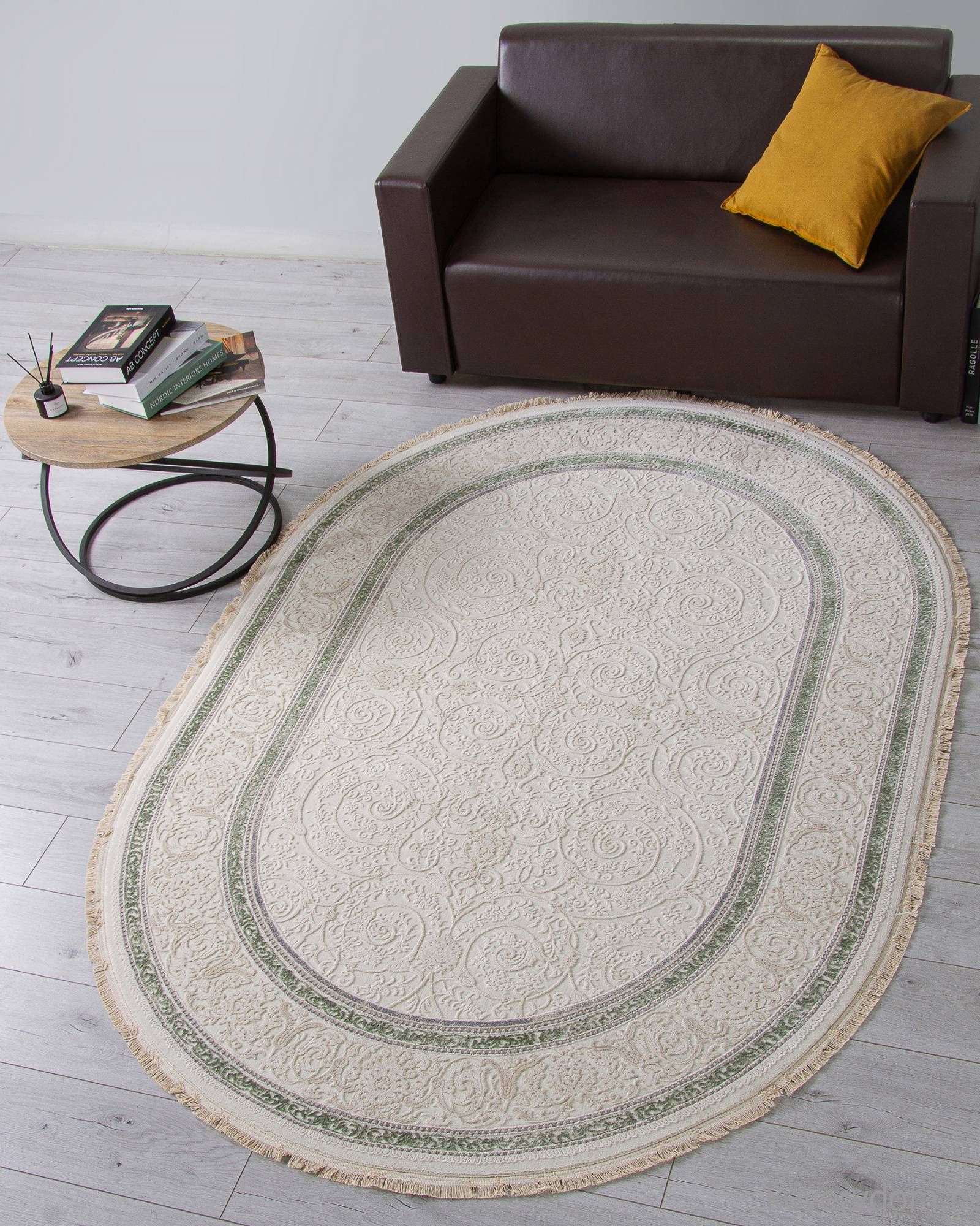 Ковер MELODY 30896U CREAM / CREAM Овал Ковер MELODY 30896U CREAM / CREAM Овал