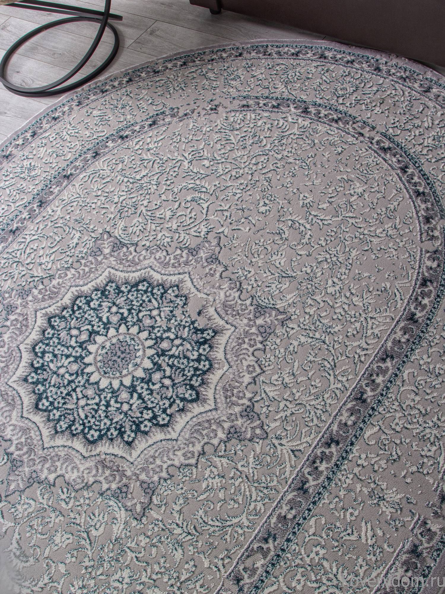 Ковер PALERMO F294 GRAY Овал