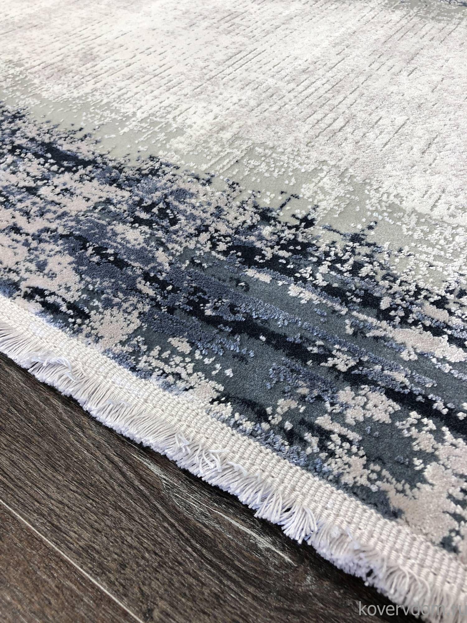 Ковер DOKU 9348H BLUE / CREAM Овал