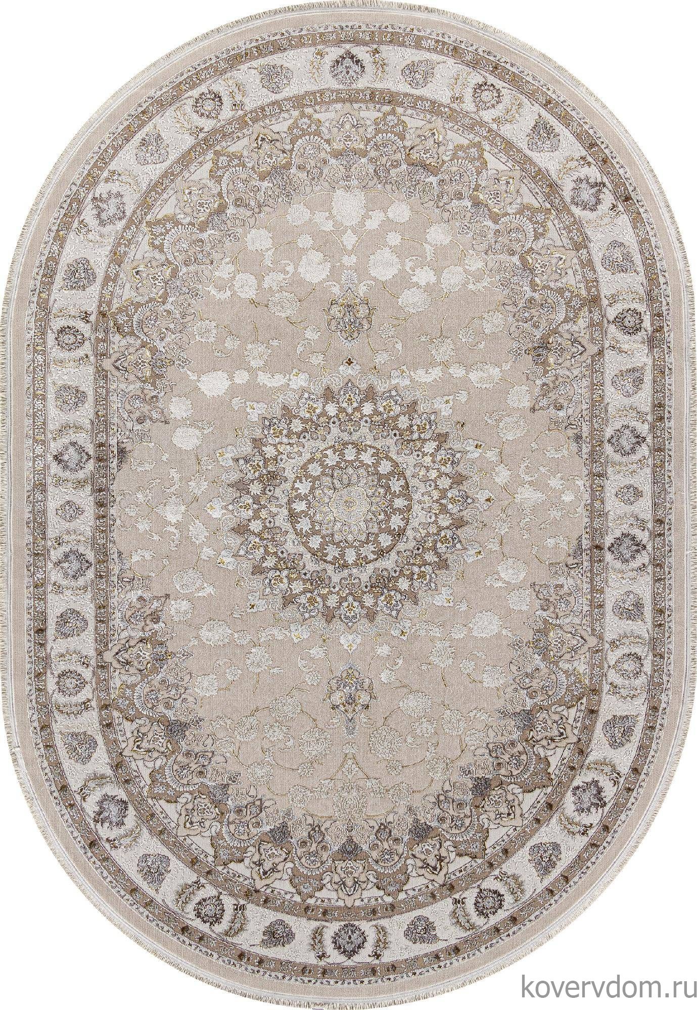 Ковер DELINA A050B L.BEIGE / CREAM Овал