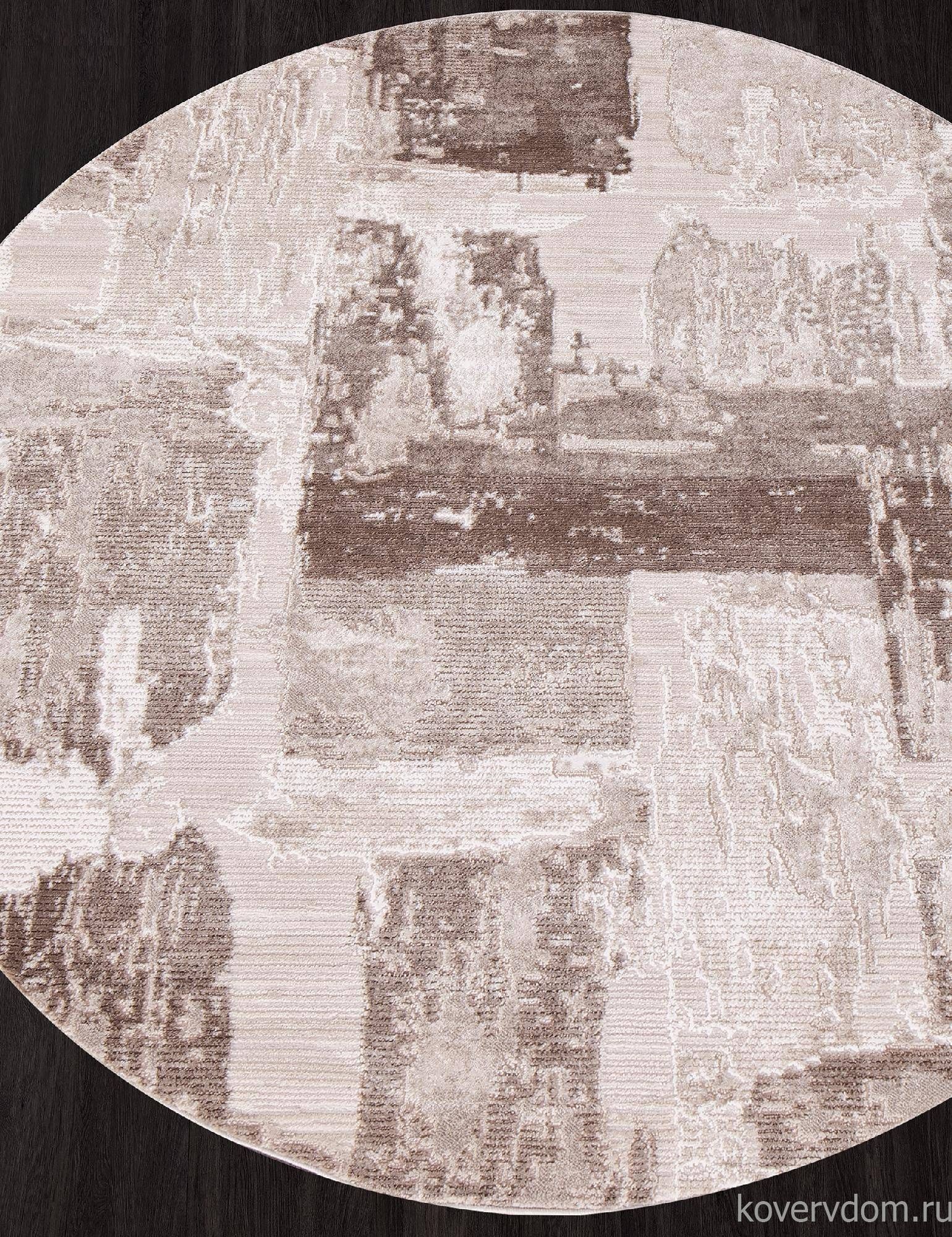 Ковер ARMINA 03710A BROWN / BROWN Круг