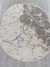 Ковер из Турции из полипропилена MOSSO 27231A GRY / NAVY Овал