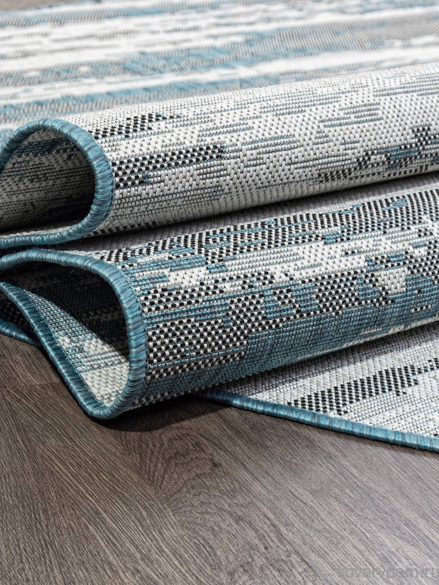 Ковер-циновка KAIR S143 BLUE Овал