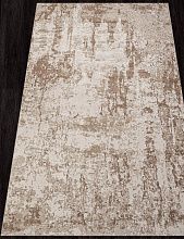 Пушистый круглый ковер SIESTA M027A WHITE / BONE