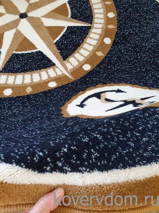 Ковер Морской ОВАЛ  темно-синий Ковер Морской ОВАЛ  темно-синий