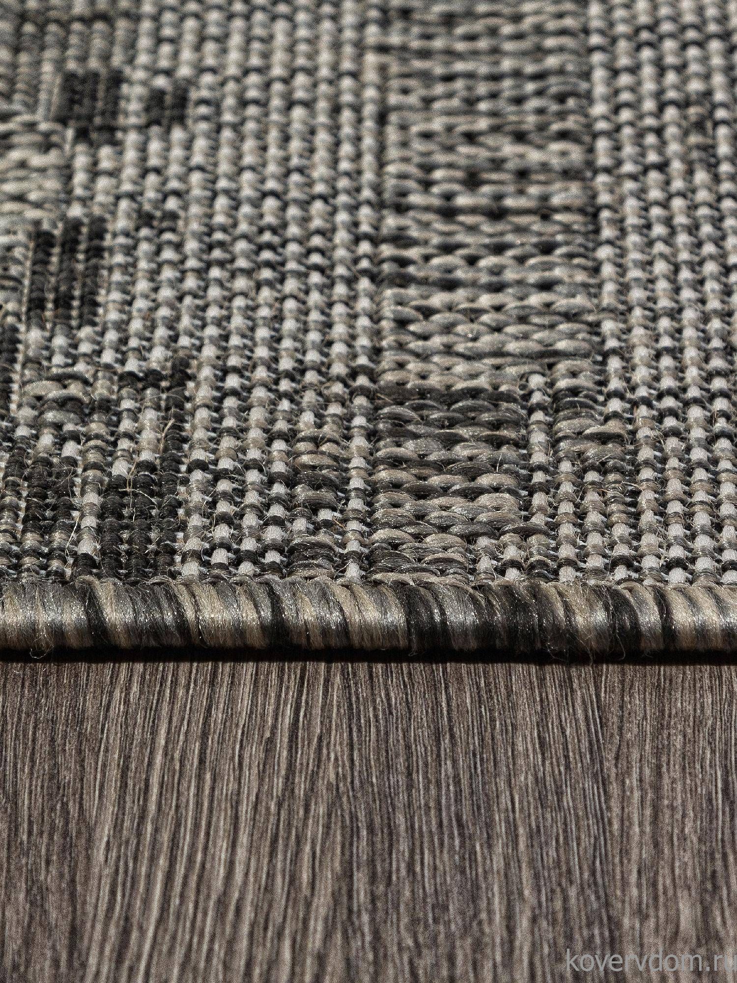 Ковер-циновка KAIR-A S143 BLACK-GRAY Овал