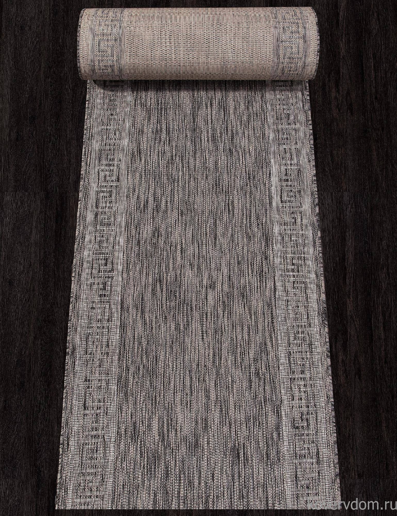 Ковровая дорожка циновка VEGAS S002 DARK GRAY/Темно-серая