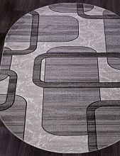 Ковер MEGA CARVING D465 LIGHT GRAY Овал