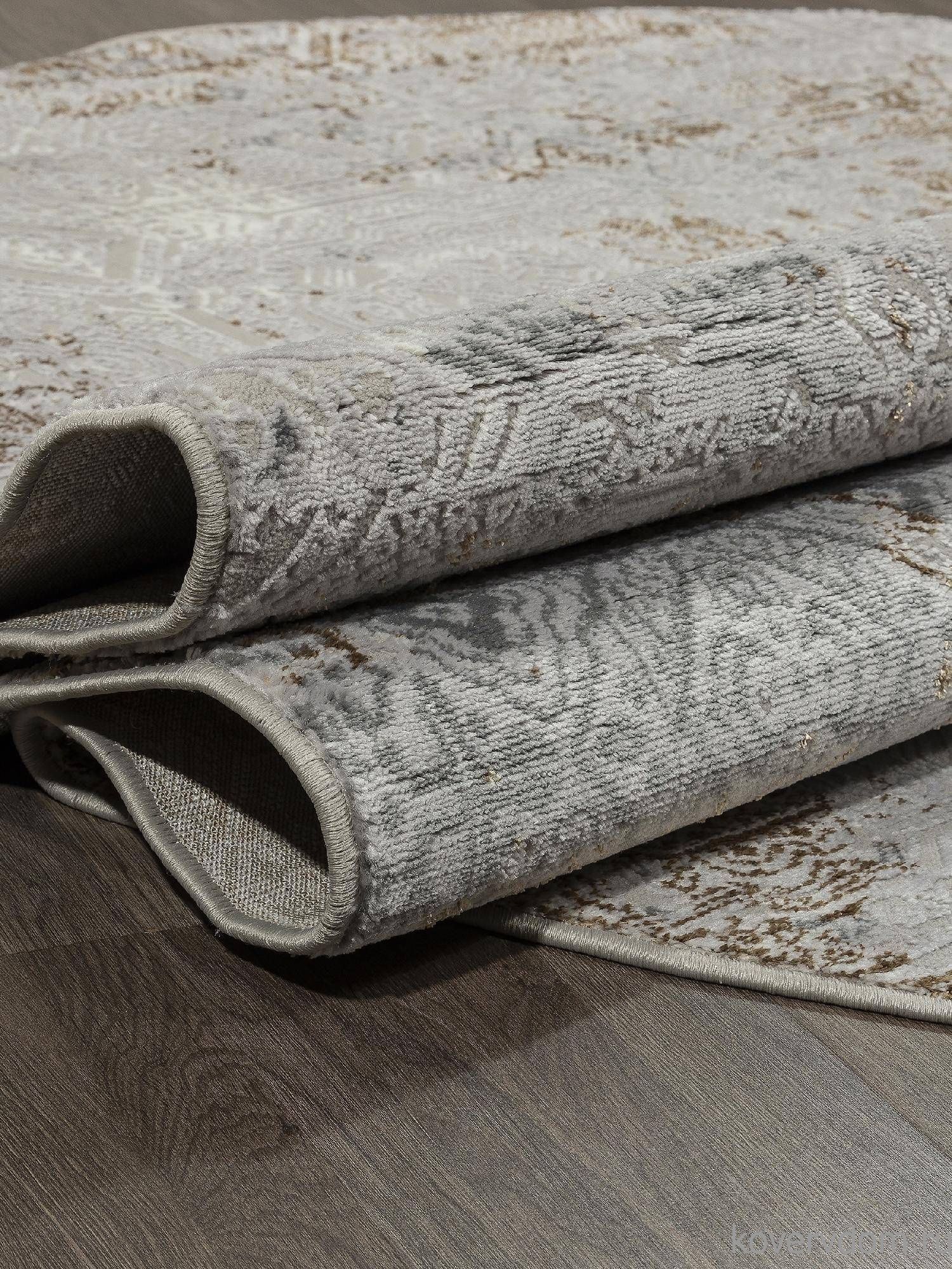 Ковер PALERMO-A F281 GRAY-GREEN Овал