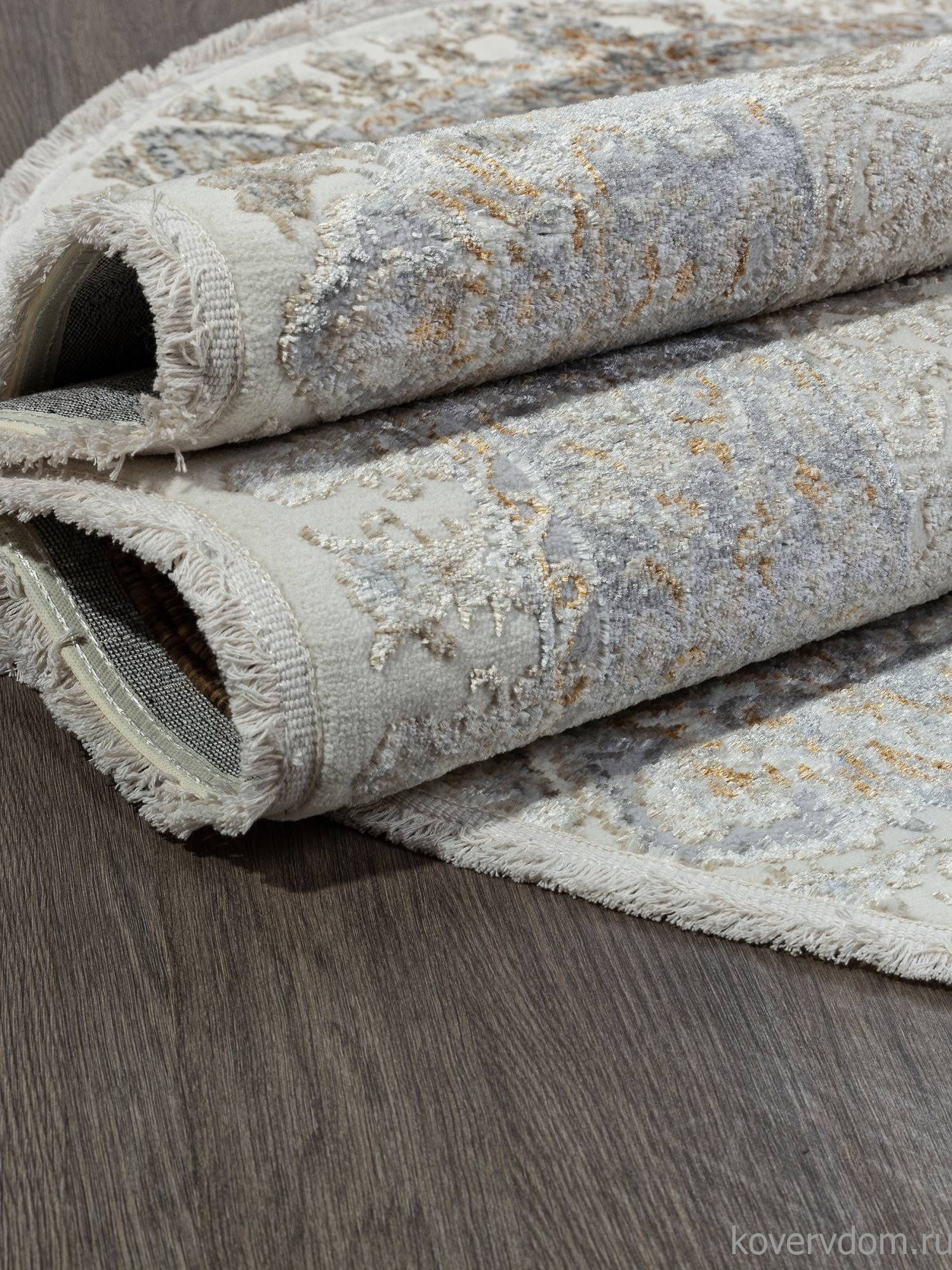 Ковер SAHARA 06066A GREY FDY / CREAM HB Овал